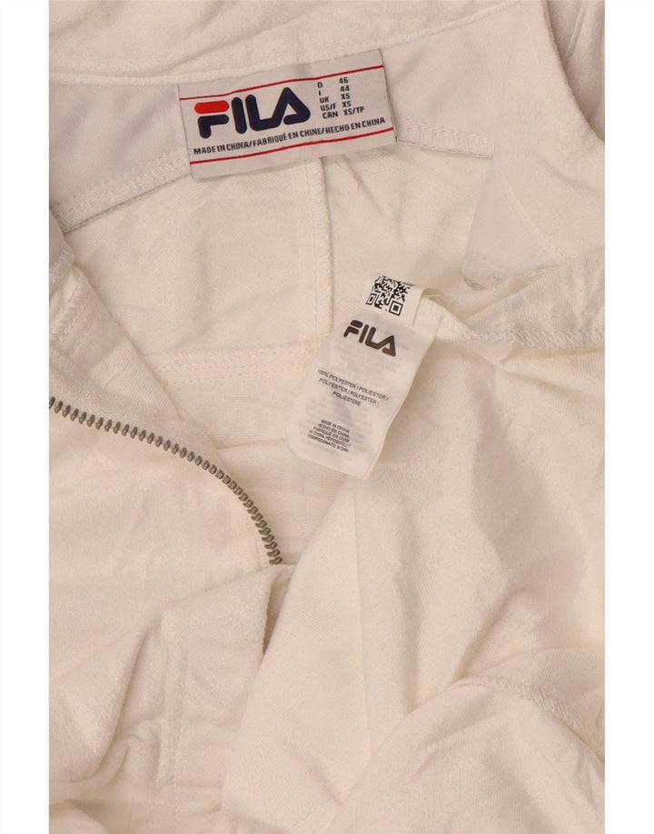 Fila Herren Trainingsanzug Top Jacke XS Weiß Polyester