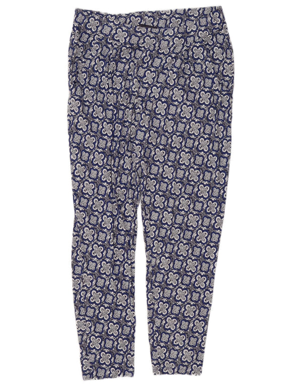 Marks & Spencer Womens Leggings UK 10 Small Blue Floral Viscose