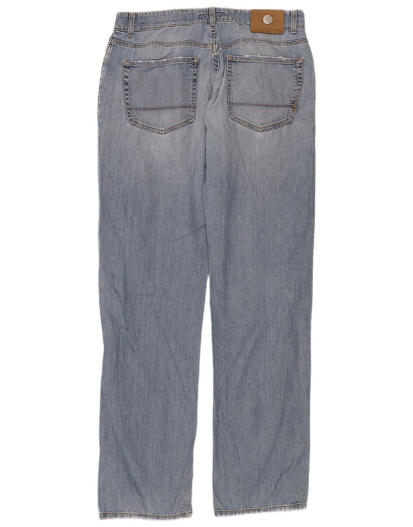 Trussardi Womens Straight Jeans W32 L34 Blue Cotton