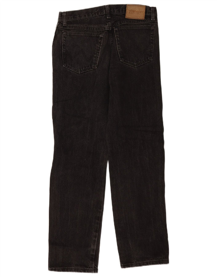 Wrangler Herren Straight Jeans W28 L29 Schwarz
