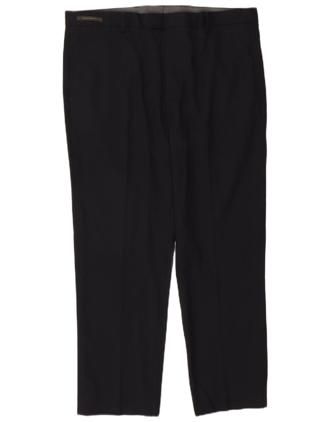Marks & Spencer Mens Tailored Straight Suit Trousers W38 L29 Navy Blue