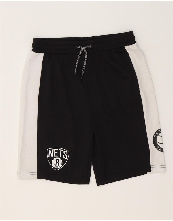 NBA Boys Brooklyn Nets grafiske sportsshorts 9-10 år Sort Colourblock