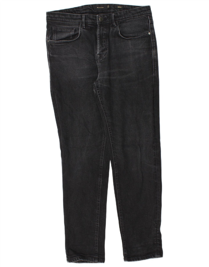 Jeans slim da uomo Massimo Dutti EU 40 Medio W31 L28 Nero