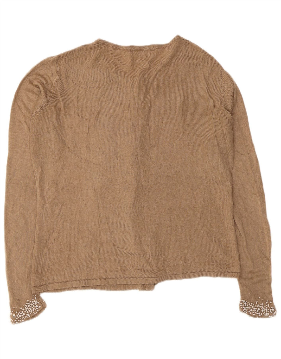 Marks & Spencer Damen-Strickjacke in Übergröße, Gr. 10, Größe S, Braun