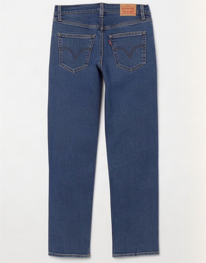 Levi's Damen Ribcage Straight Jeans W27 L29 Blaue Baumwolle
