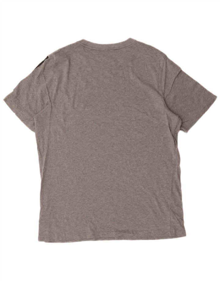 Puma Herre Grafisk T-Shirt Top Stor Grå Bomuld