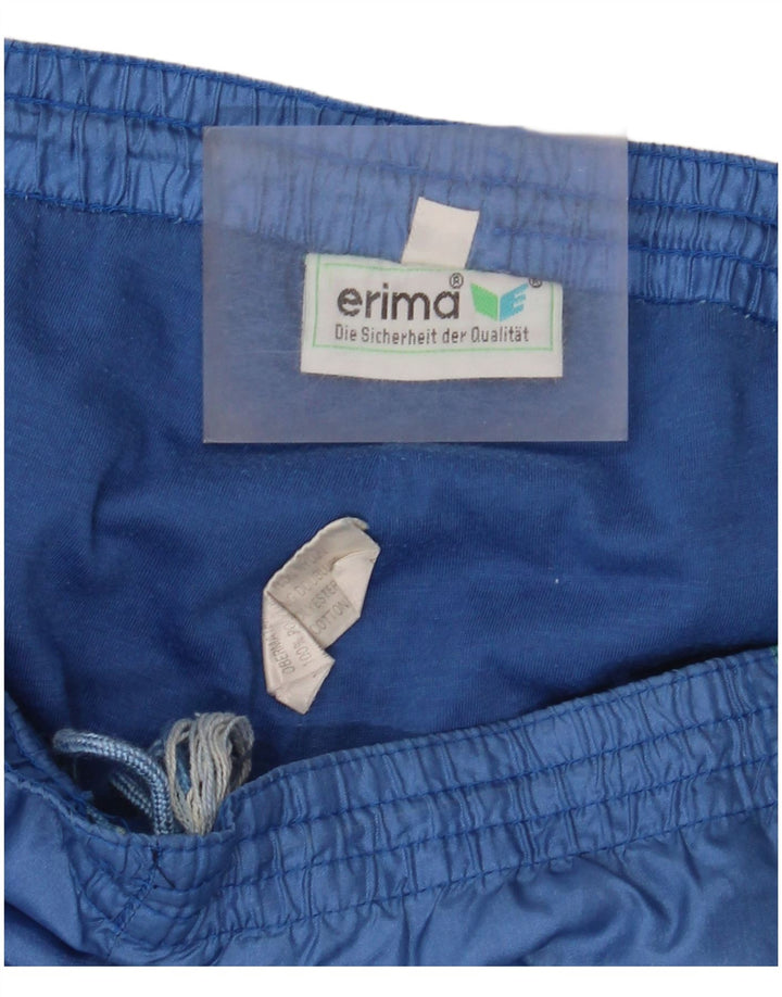 Erima Mens Tracksuit Trousers Joggers Large  Blue Colourblock Polyamide