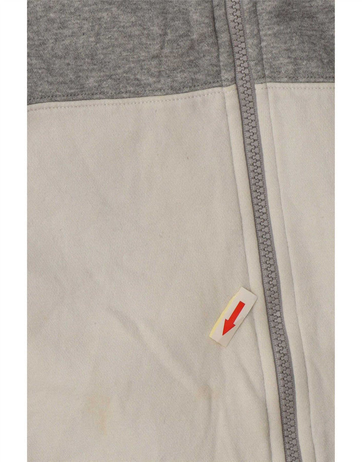 Giacca da tuta da uomo Nike in cotone color block grigio medio