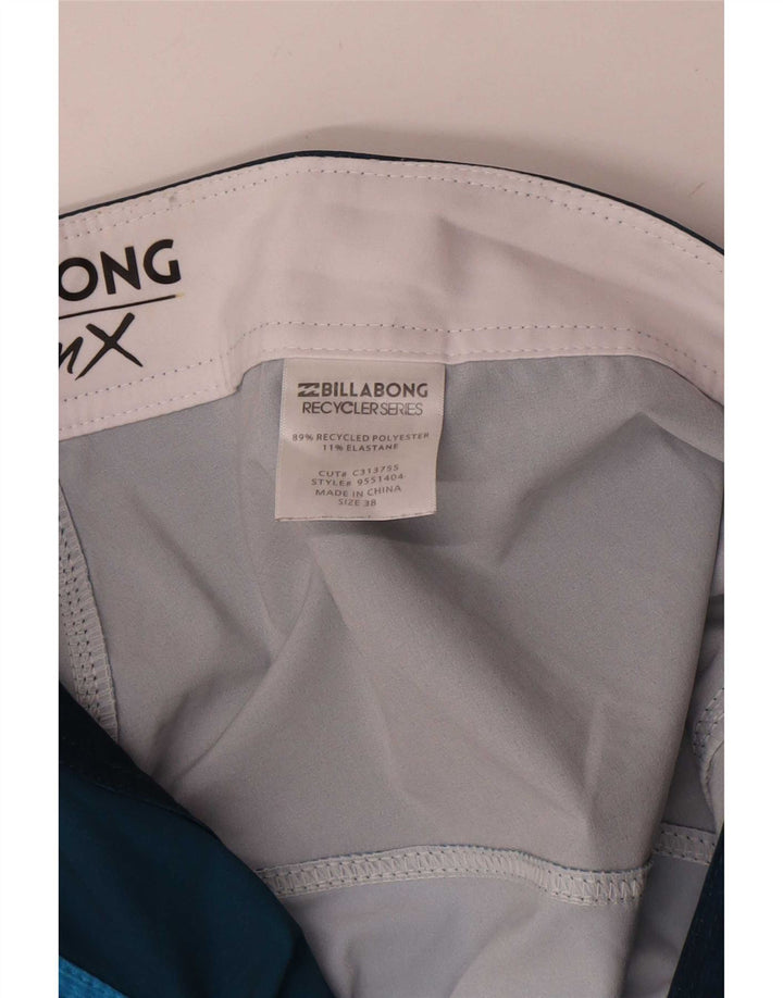 Billabong Mens Swimming Shorts XL  Blue Colourblock Polyester