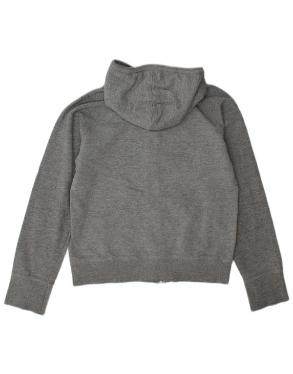Zara Damen-Kapuzenpullover mit Reißverschluss, UK 16, Größe L, Grau, Baumwolle