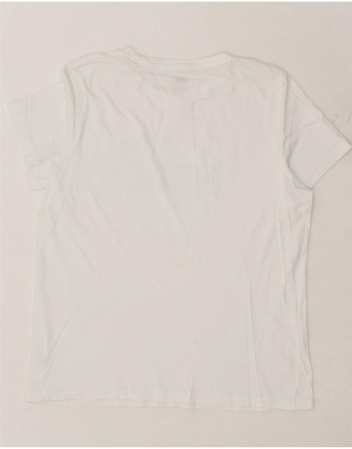 PUMA Womens Graphic T-Shirt Top UK 14 Large White Vintage Puma and Second-Hand Puma from Messina Hembry 