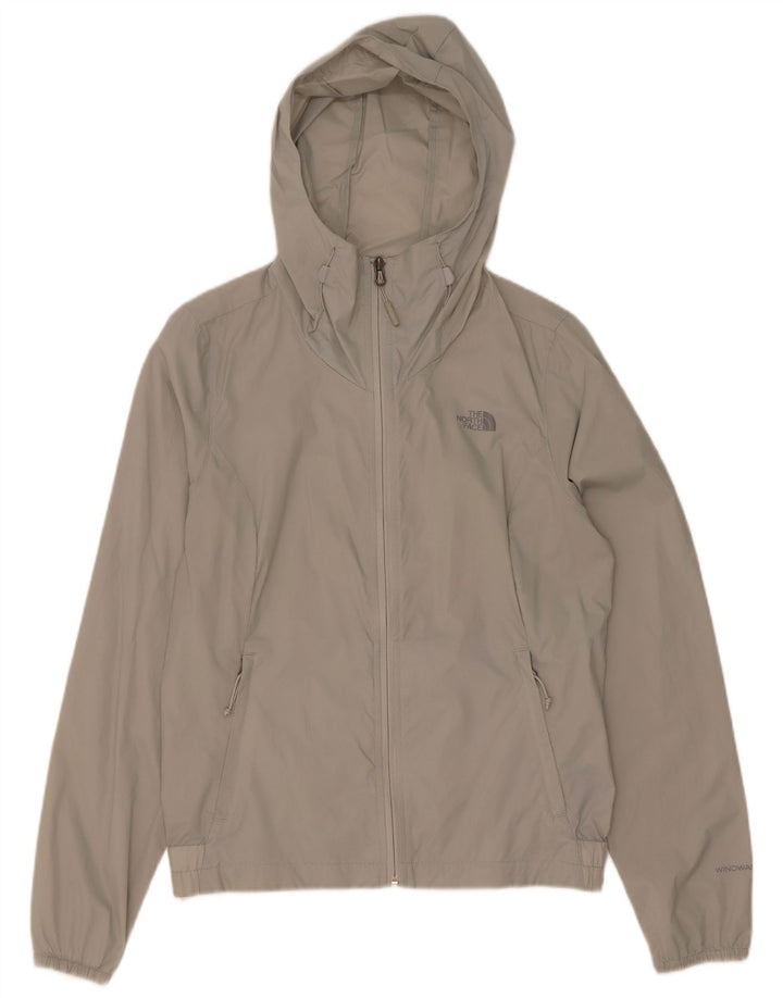 The North Face Womens Hooded Oversized Rain Jacket UK 10 Small Grey Nylon