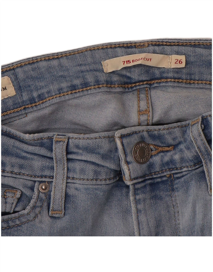 Levi's Womens 715 Bootcut Jeans W26 L32 Blue