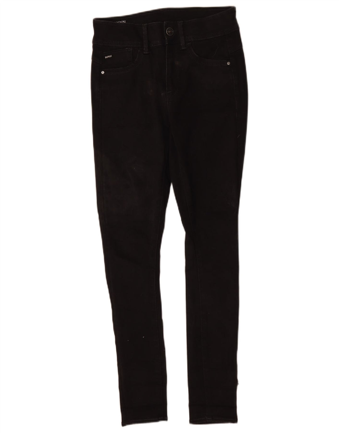 G-Star Womens Lynn Skinny Jeans W27 L30 Black Polyester
