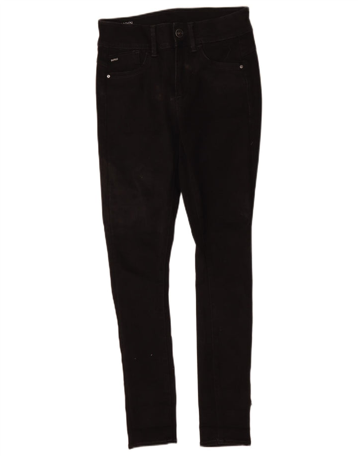 G-Star Womens Lynn Skinny Jeans W27 L30 Black Polyester