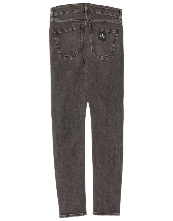Jeans affusolati slim da uomo Calvin Klein W28 L32 cotone grigio