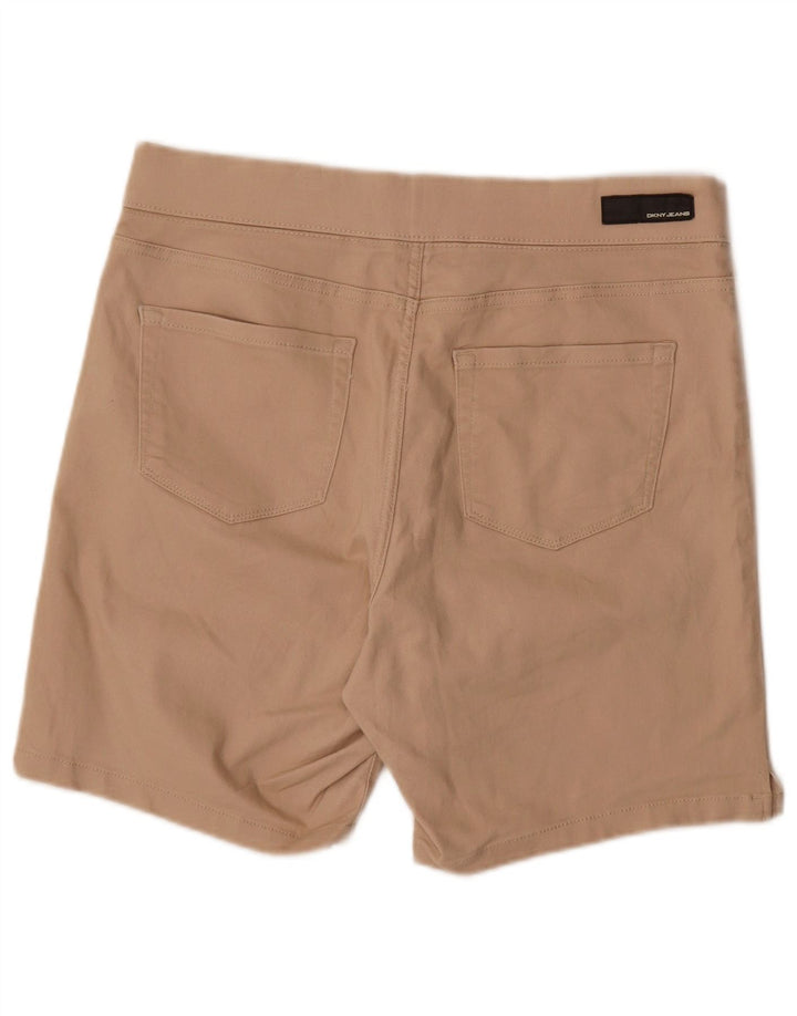 Dkny Womens Casual Shorts Large W34 Beige Cotton