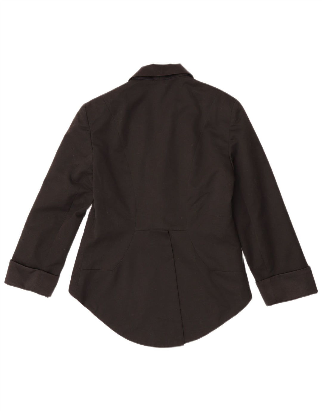 Topshop Damen 3/4-Ärmel Frack-Blazer-Jacke UK 12 Mittelschwarz