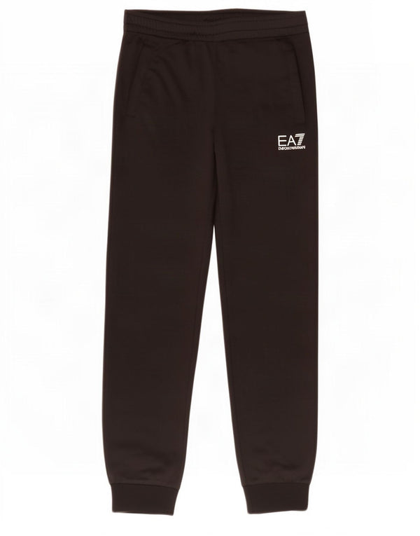Emporio Armani Pantalon de survêtement graphique pour garçon 13-14 ans Noir