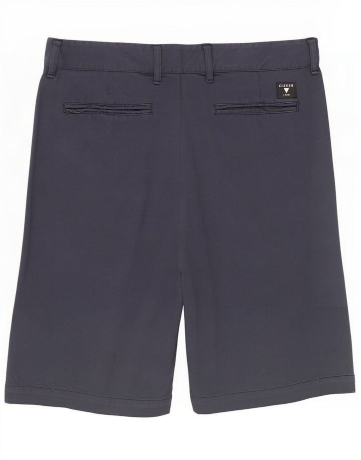 Guess Chino Shorts til mænd W31 Medium Marineblå Bomuld