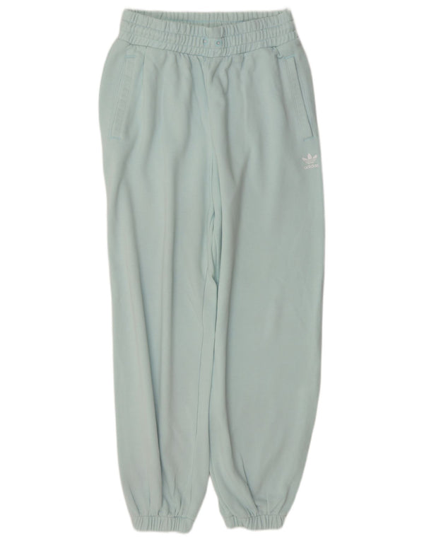 Adidas Pantalon de survêtement pour femme Joggers UK 12 Coton turquoise moyen