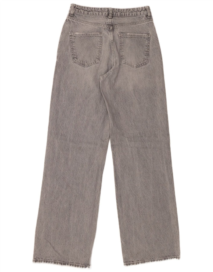 ZARA Womens Loose Jeans EU 34 2XS W24 L33 Grey