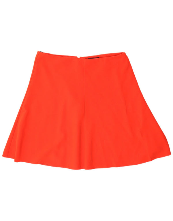 Marks & Spencer Damen A-Linienrock UK 18 XL W38 Orange Viskose