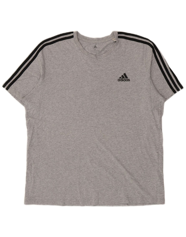 T-shirt Adidas da uomo Top XL in cotone grigio