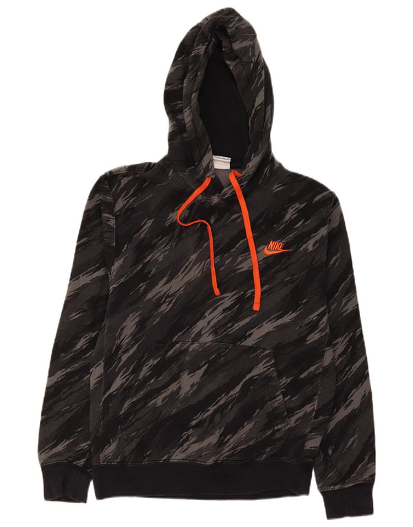 Nike Herren Kapuzenpullover XS Grau Camouflage Baumwolle