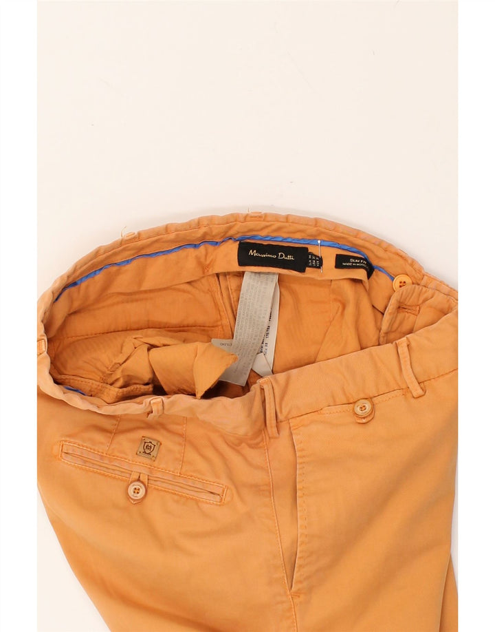 MASSIMO DUTTI Womens Slim Fit Chino Trousers EU 38 Medium W30 L34 Orange | Vintage Massimo Dutti | Thrift | Second-Hand Massimo Dutti | Used Clothing | Messina Hembry 