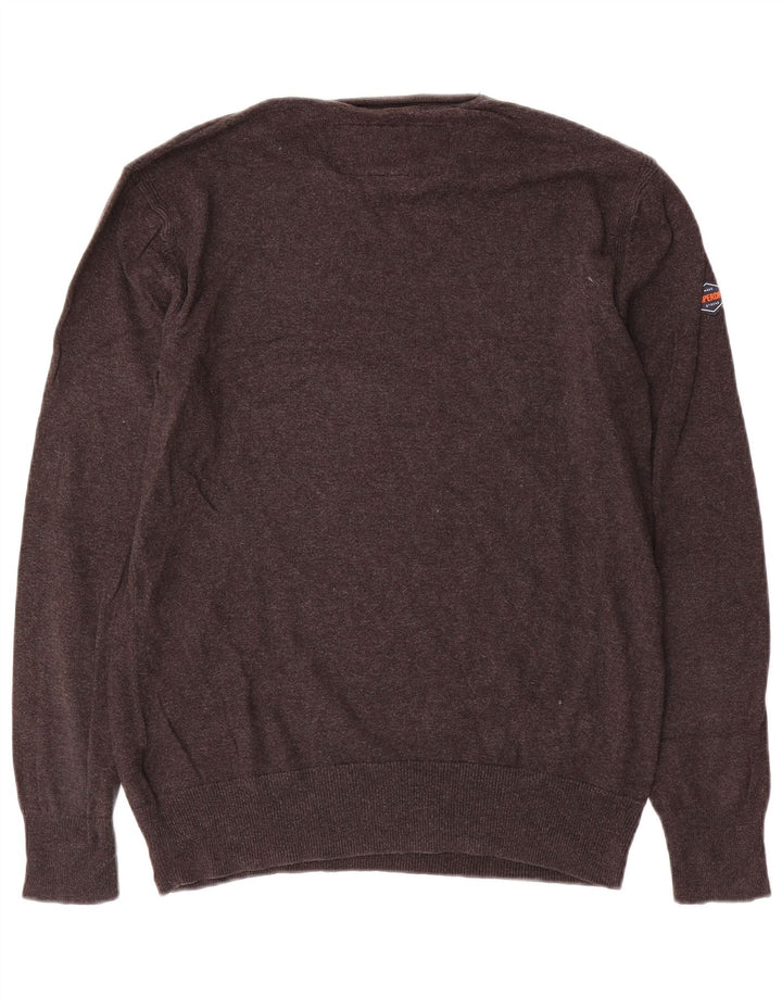 Superdry Herre Boat Neck sweater Medium Grey Bomuld