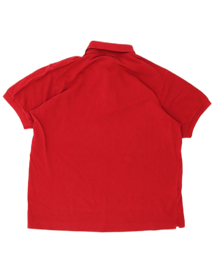 Lacoste Mens Polo Shirt Size 5 Large Red Cotton