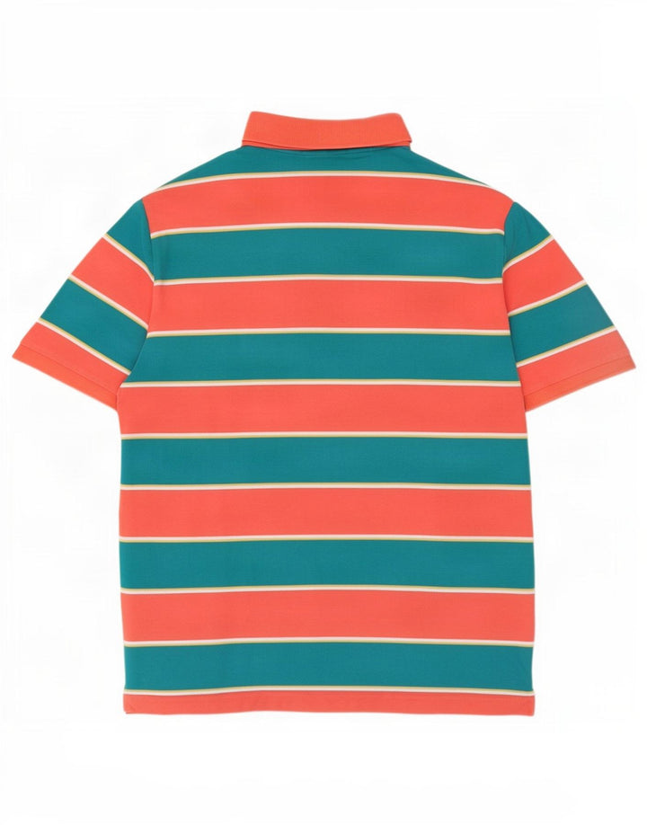 Gant Mens Polo Shirt Large Multicoloured Striped Cotton