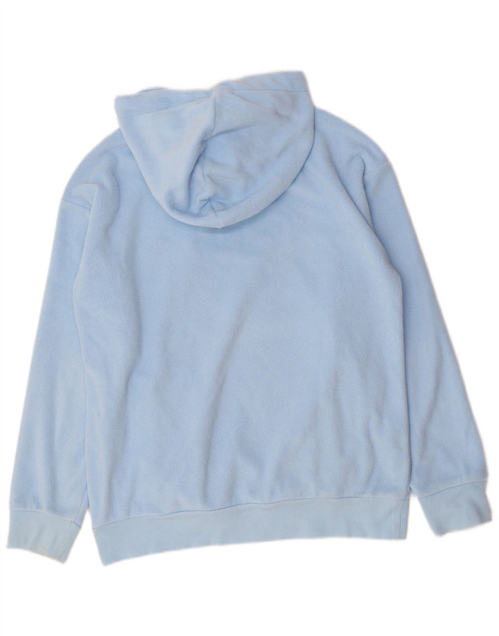 Champion Herre Fleece Grafisk Hoodie Jumper Lille Blå Polyester