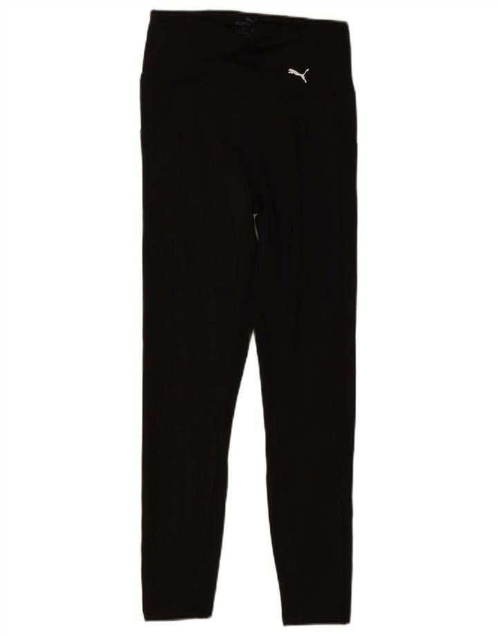 Puma Damen Leggings UK 4 XS Schwarz Polyester