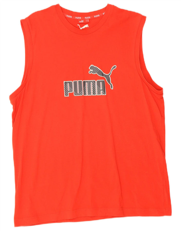 PUMA Mens Graphic Vest Top 2XL Red