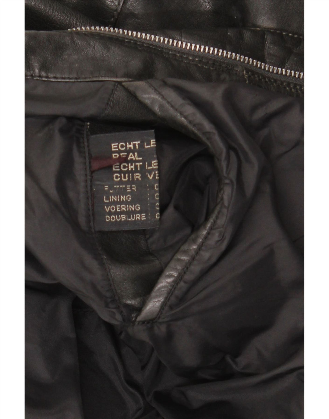 Vintage Mens Leather Jacket UK 42 XL Black Leather
