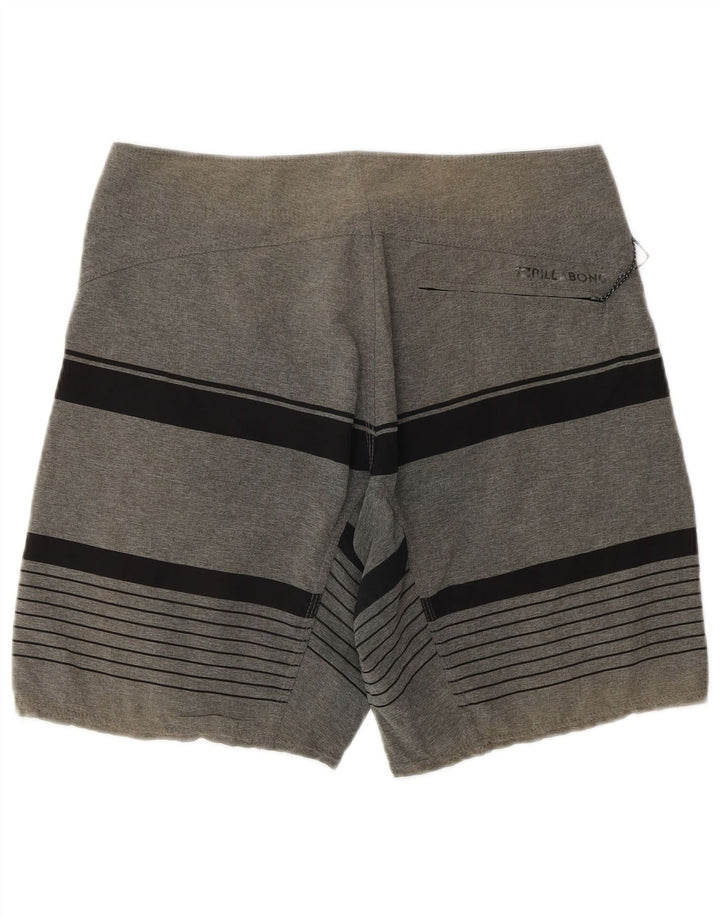 Pantaloncini da bagno da uomo Billabong Poliestere a righe grigio medio
