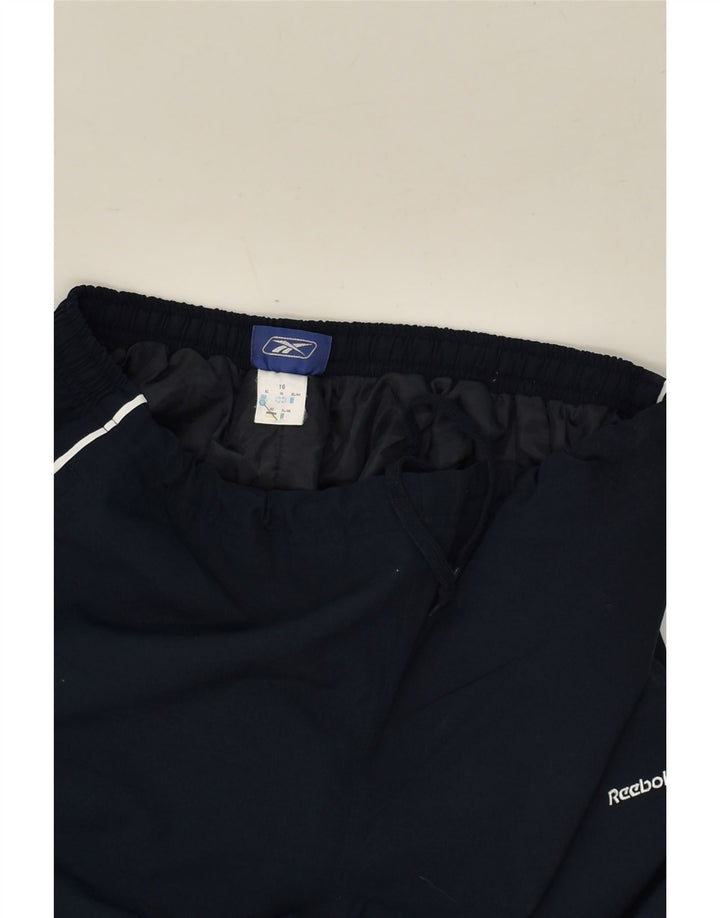 REEBOK Womens Bermuda Sport Shorts UK 16 Large Navy Blue Polyester Vintage Reebok and Second-Hand Reebok from Messina Hembry 