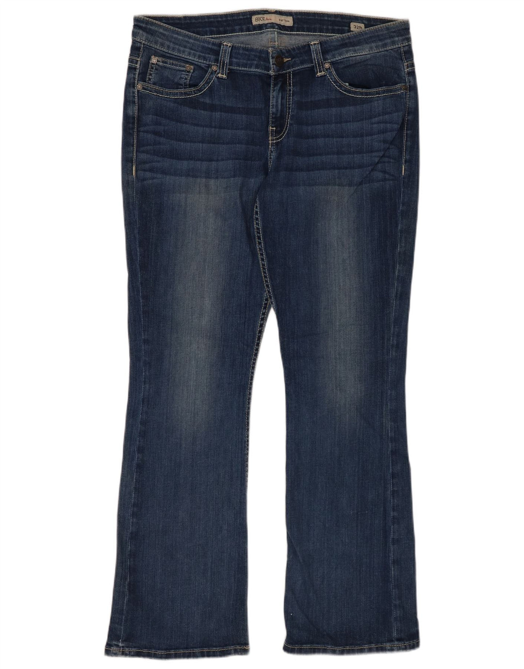 BKE Dame Bootcut Jeans W32 L31 Blå Bomuld