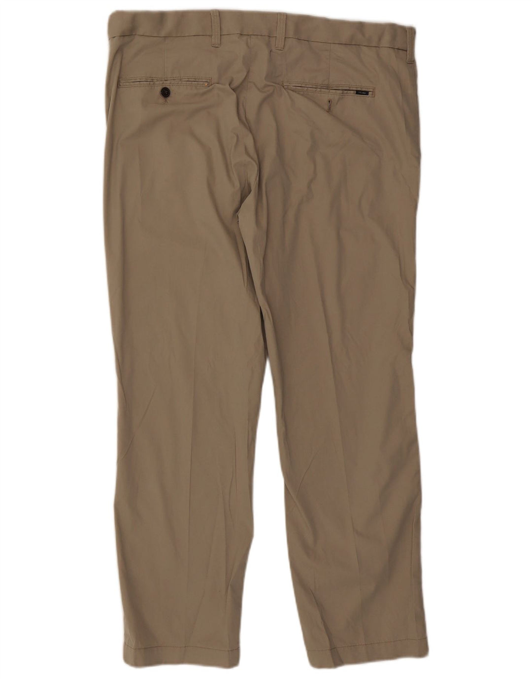 MARKS & SPENCER Mens Blue Harbour Straight Suit Trousers W38 L29 Beige