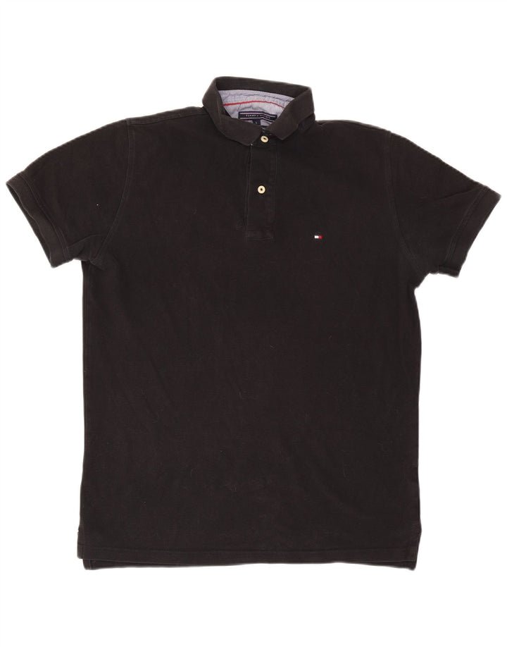 Tommy Hilfiger Mens Polo Shirt Large Black