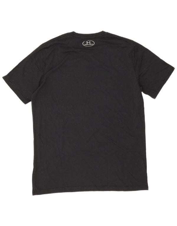 Under Armour Mens Heat Gear Graphic T-Shirt Top Large Black