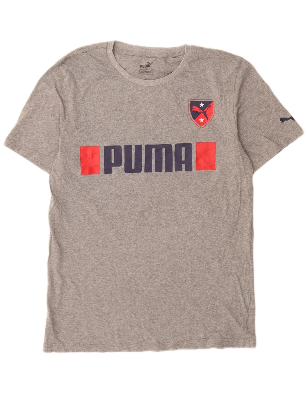 PUMA Grafisk T-shirt top til mænd, lille grå