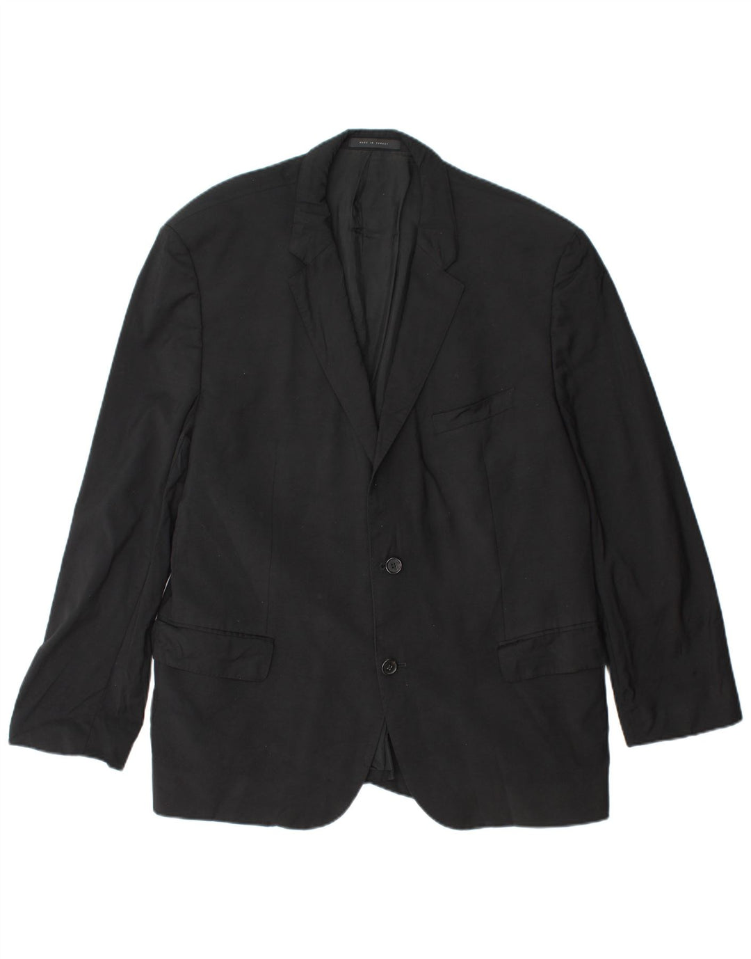 HUGO BOSS Herre Guabello 2-knaps blazerjakke UK 40 Stor sort viskose