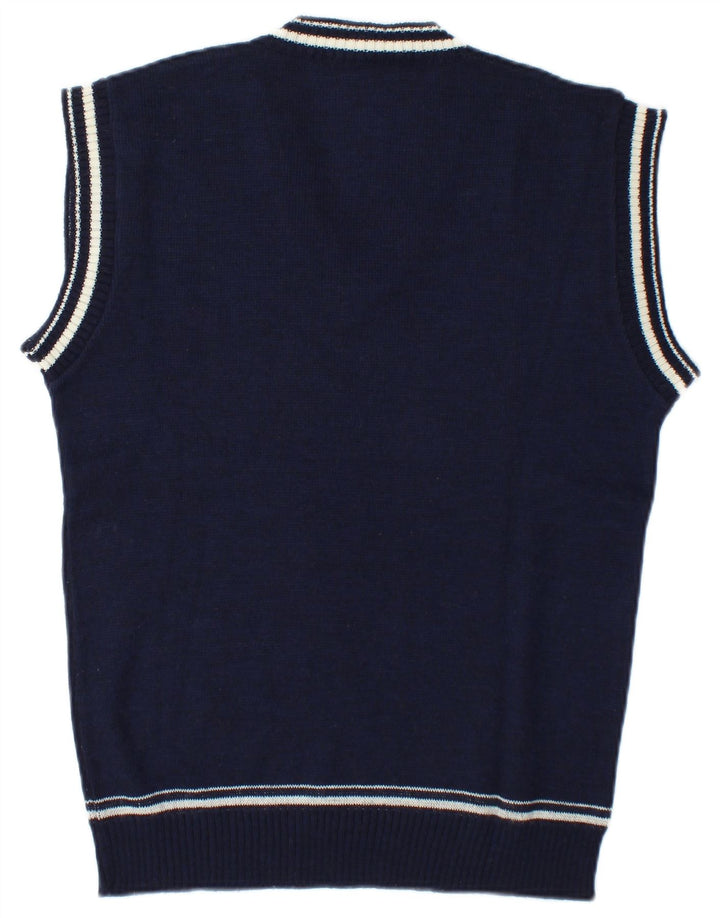 Vintage herrevest tanktop medium marineblå