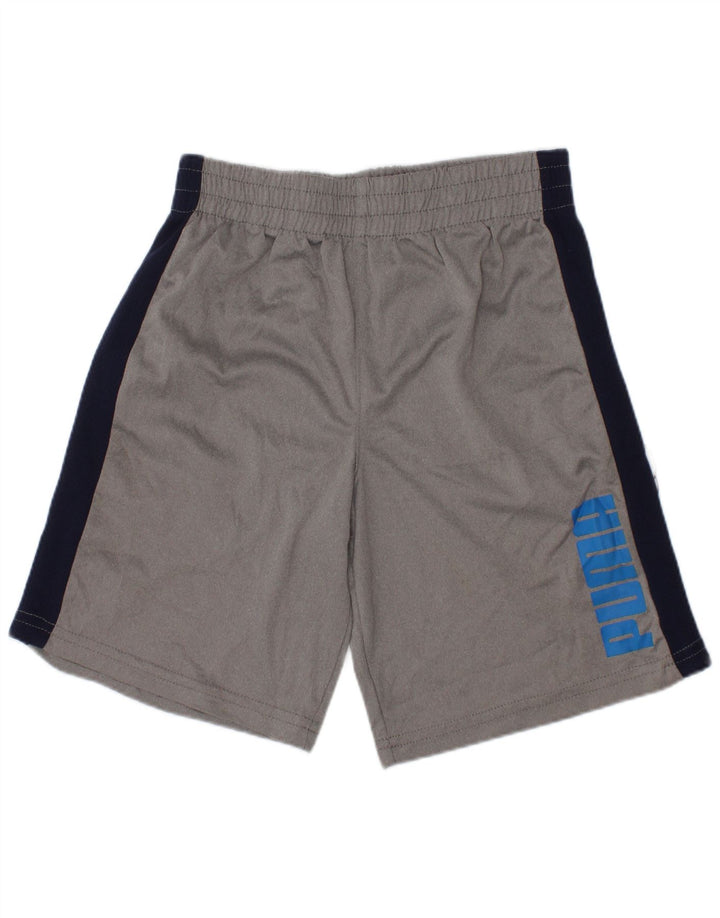 Puma Boys Graphic Sports Shorts 5-6 år Grå Colourblock Polyester