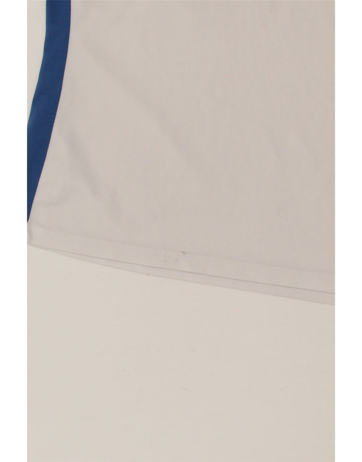 LOTTO Womens Polo Shirt UK 14 Medium White Colourblock Polyester Vintage Lotto and Second-Hand Lotto from Messina Hembry 
