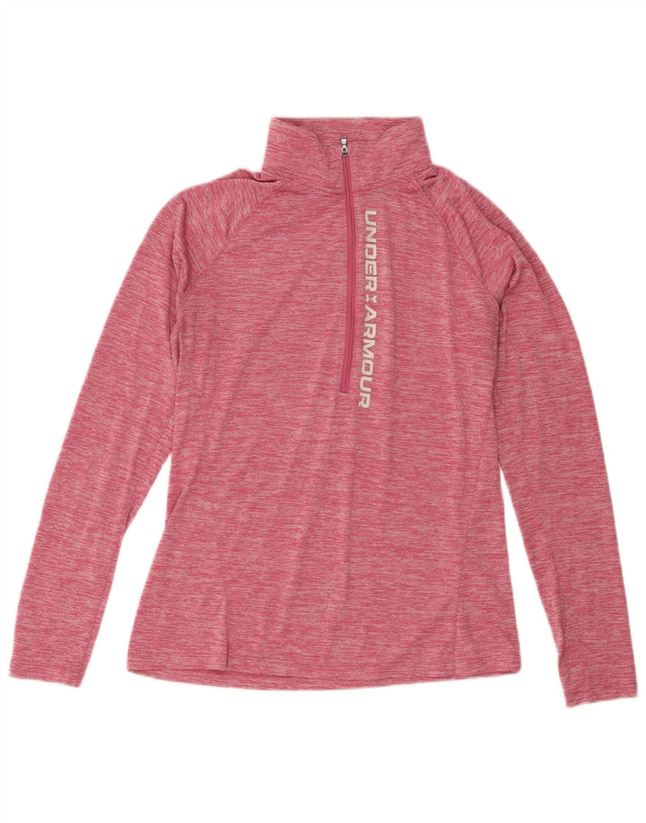 Under Armour Haut de survêtement graphique pour femme UK 14 Large Rose moucheté