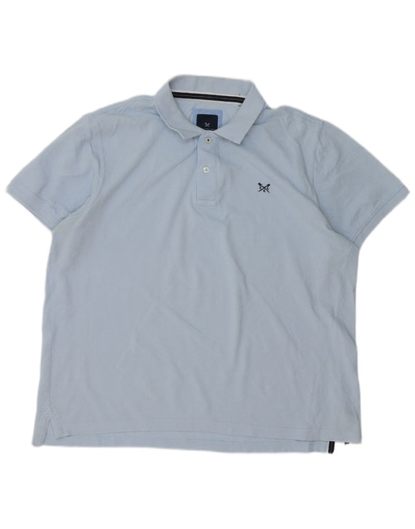 Crew Clothing Mens Polo Shirt 2XL Blue Cotton